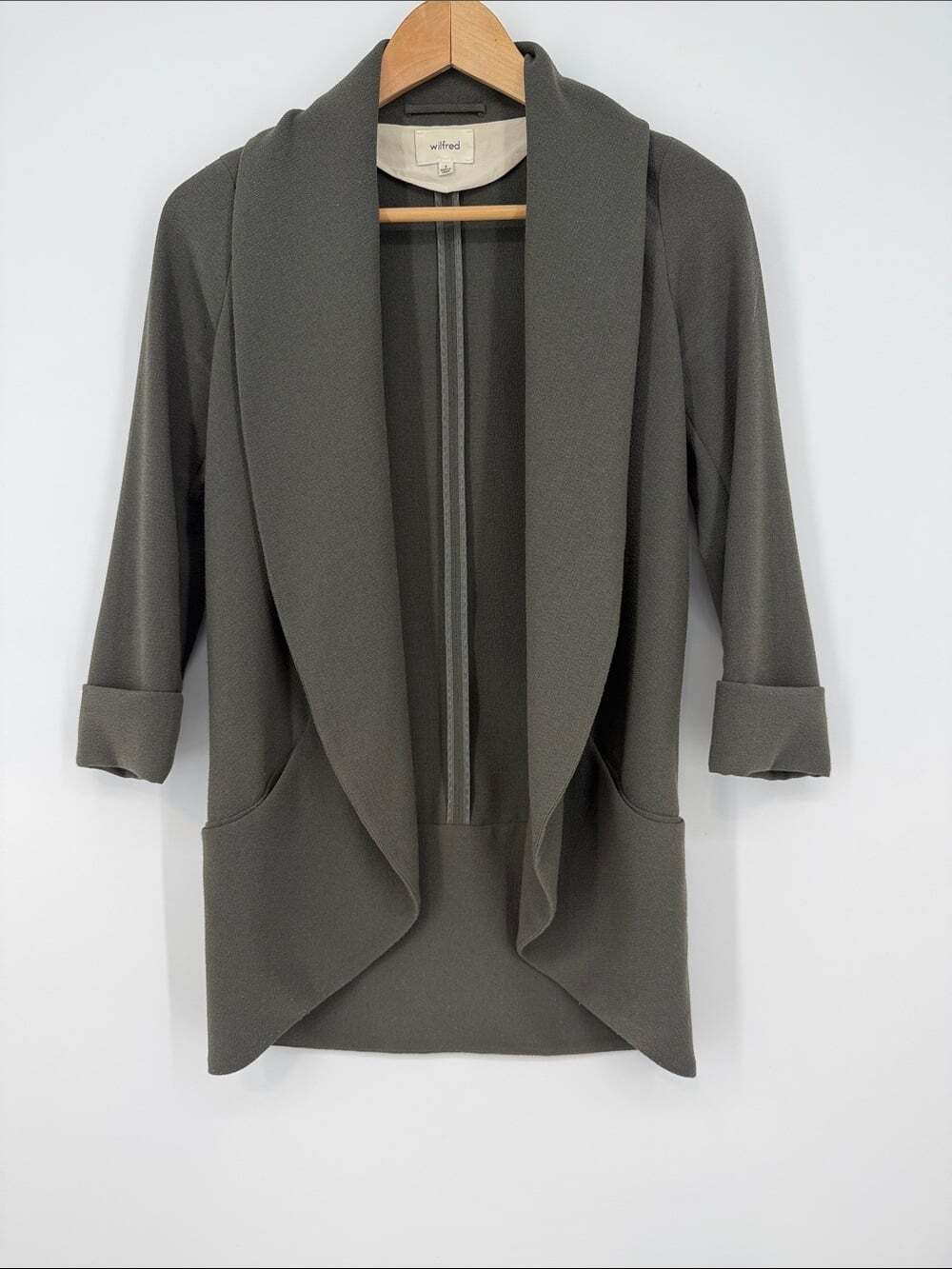 Aritzia Wilfred Chevalier Gray Women's Blazer Size 0